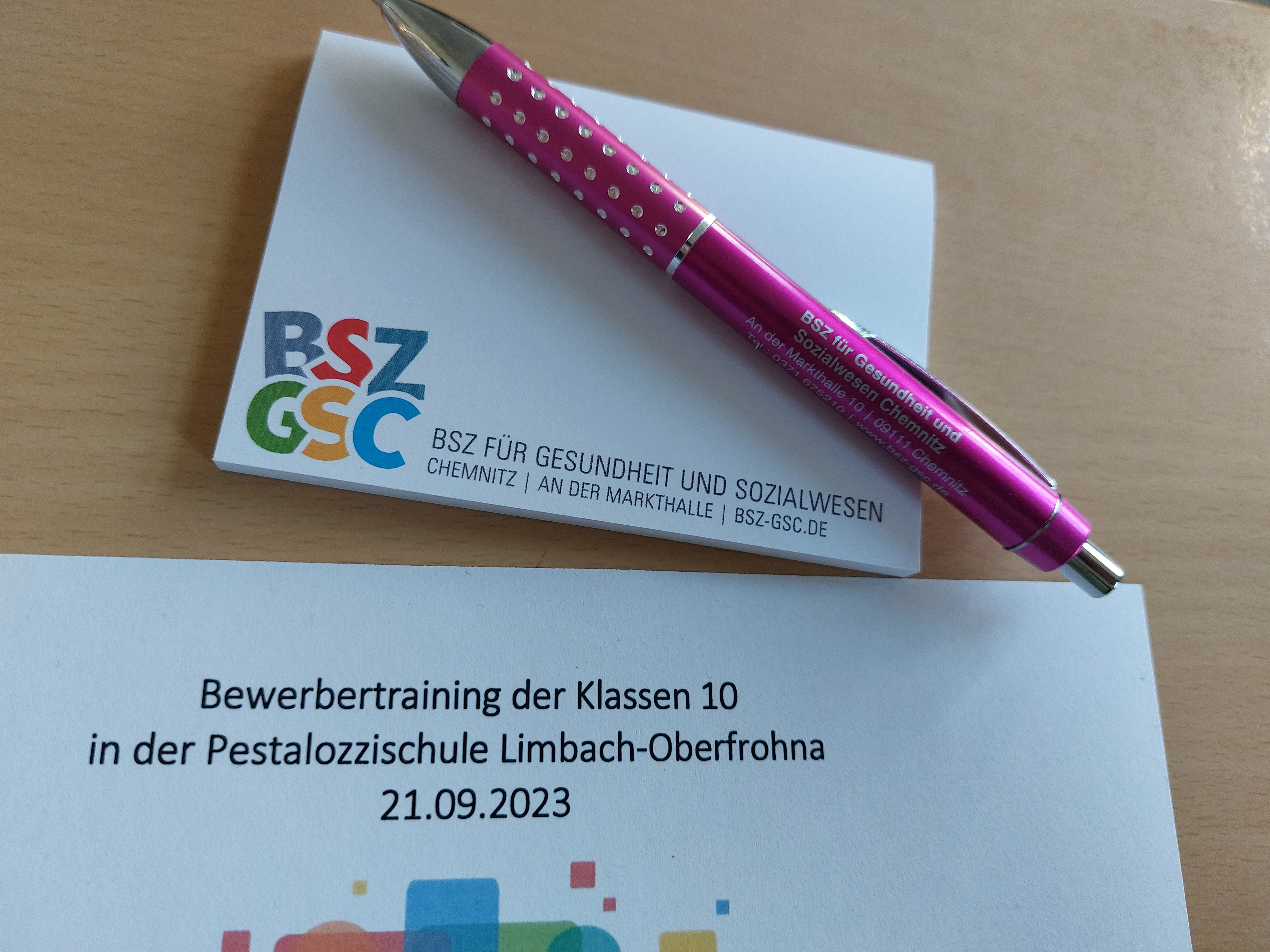 Bewerbertraining an der Pestalozzi-Oberschule Limbach-Oberfrohna