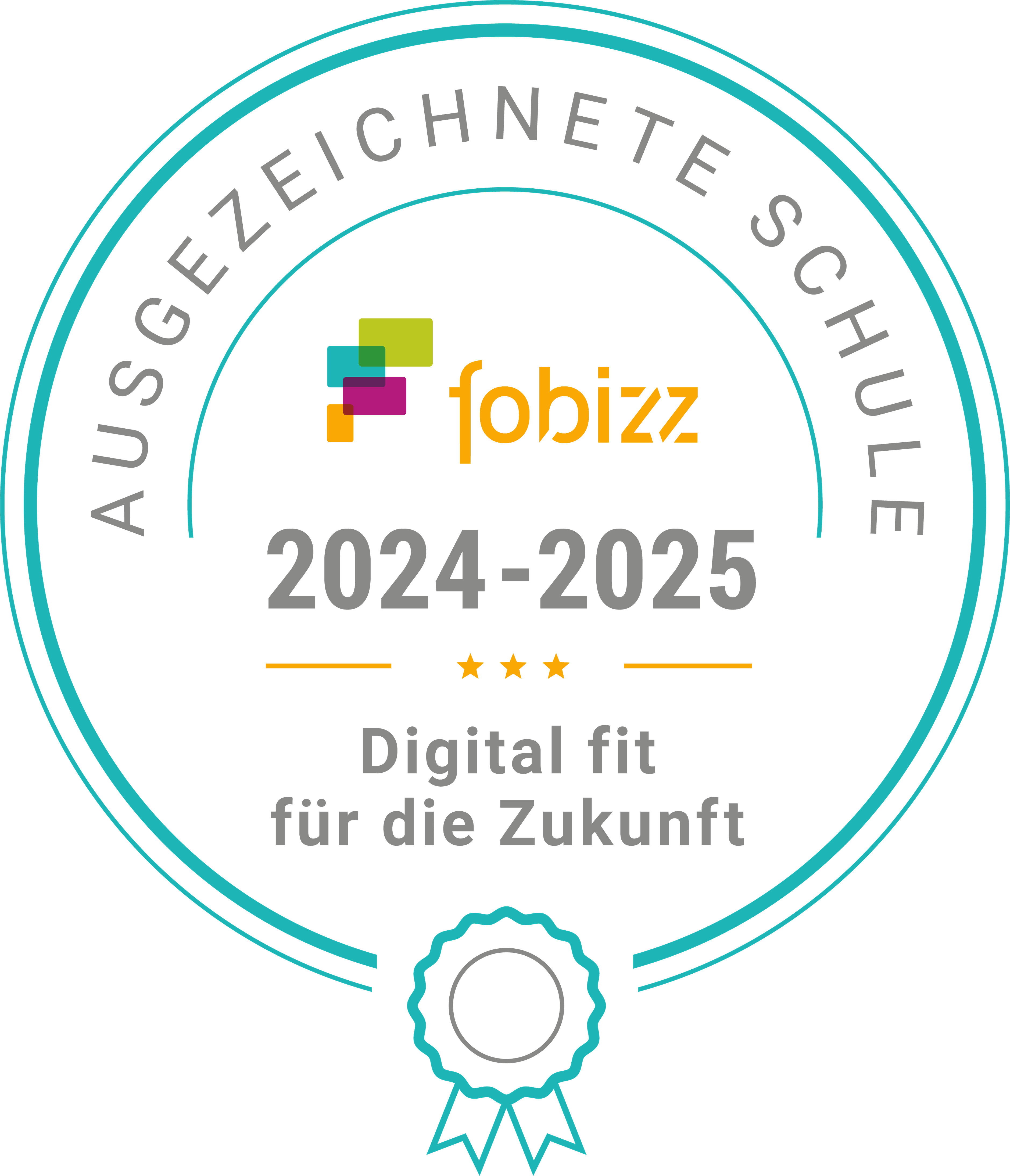 Auszeichnung als Fobizz Schule 2024/2025